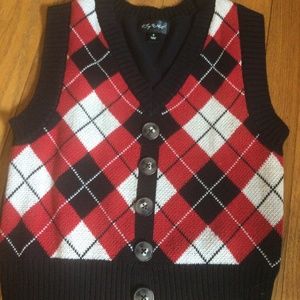 V NECK KNIT SWEATER VEST